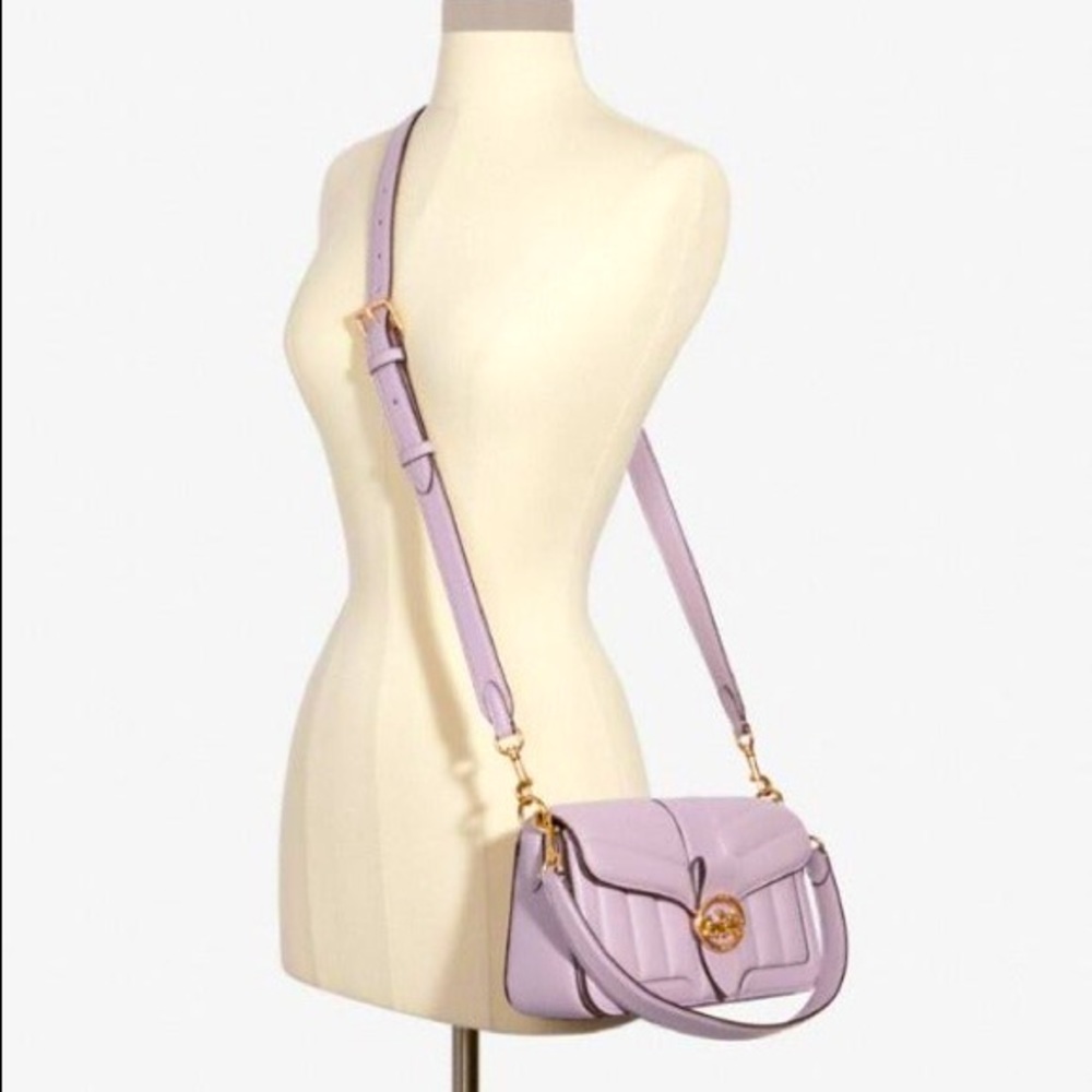 Coach Georgie Shoulder Bag Quilt Lilac/Purple